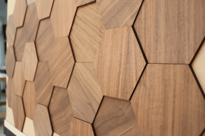 picture ofWooden Hexagon, Honeycomb Wood