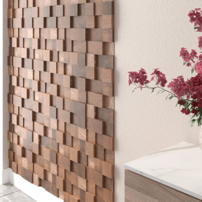 picture ofWooden Cube Panel, Wooden Wall