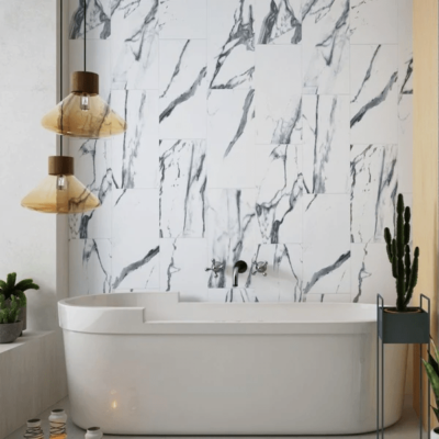 picture of Premium Large Grey Onyx 1.0m x 2.4m Shower Panel